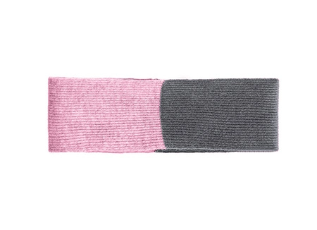 Graziosissima sciarpa per cani in cashmere rosa e gragia