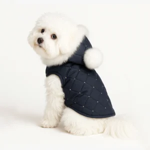 Luxury dog clothes worn by our stylish Maltese model, by HollyOwl.